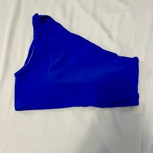 Summersalt The Ruched Sidestroke Bikini top, size 12, color hydrangea.